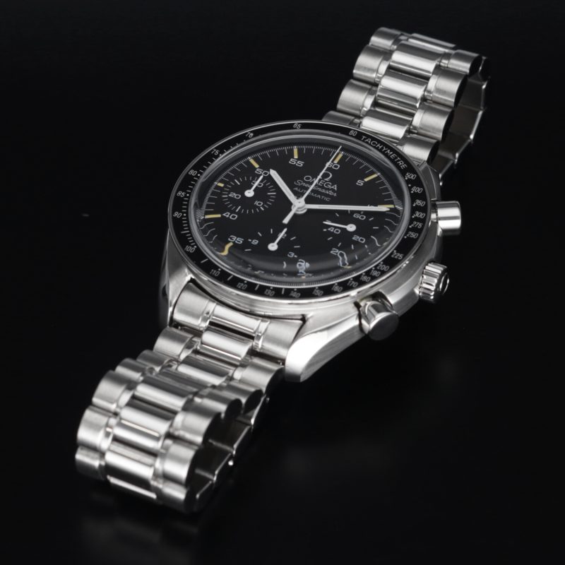 1998 Omega Speedmaster Reduced 35105000 Quadrante con Indici Invecchiati Color Crema - Revisionato Presso Centro Assistenza Autorizzato Omega! - immagine 10