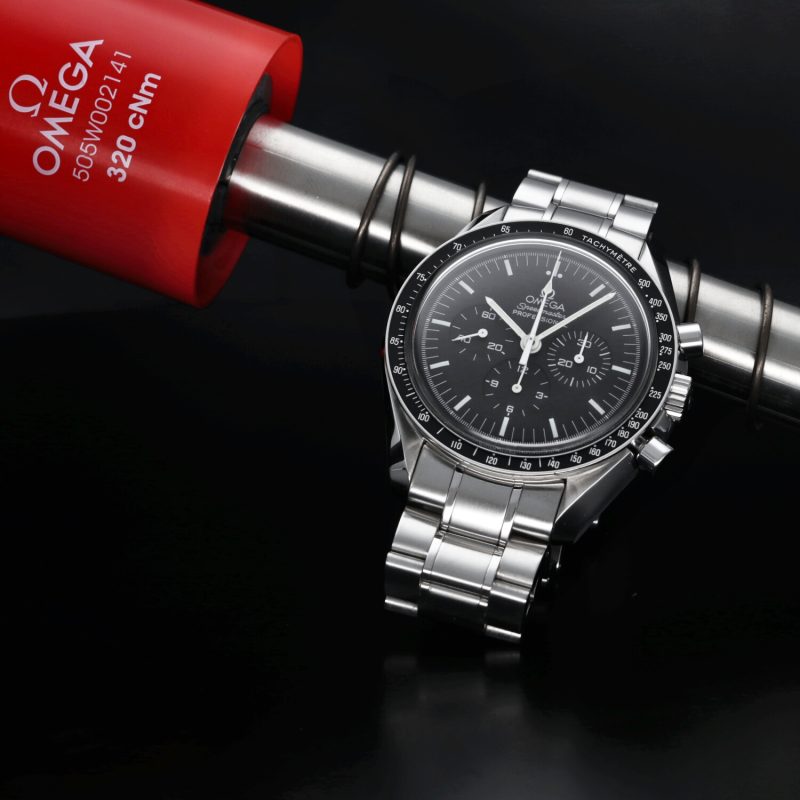 2005 Omega Speedmaster Professional Moonwatch 3570.50.00 SS Manual Winding 42mm BLK Dial with Box & Papers - Image 7