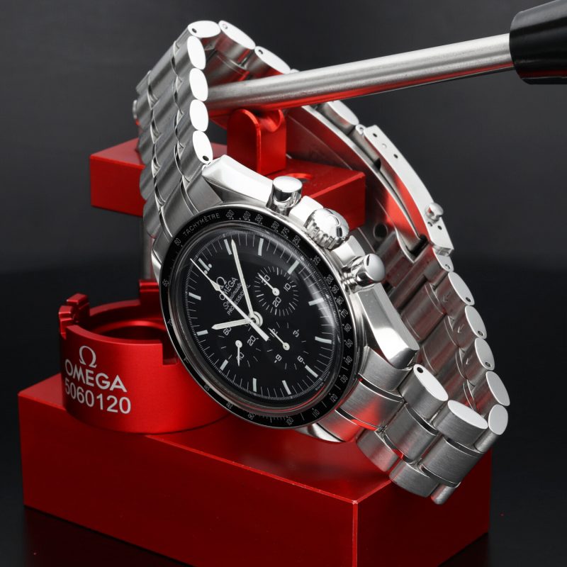 2005 Omega Speedmaster Professional Moonwatch 3570.50.00 SS Manual Winding 42mm BLK Dial with Box & Papers - Image 8