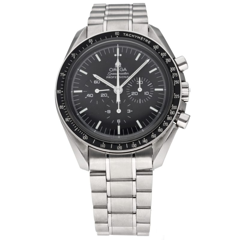 2014 Omega Speedmaster Professional Moonwatch 35705000 Acciaio 42mm Carica Manuale Scatola & Garanzia - immagine 3