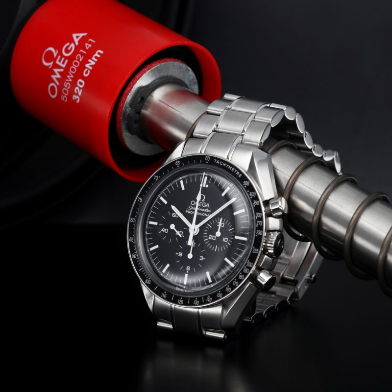 2014 Omega Speedmaster Professional Moonwatch 35705000 Acciaio 42mm Carica Manuale Scatola & Garanzia - immagine 8