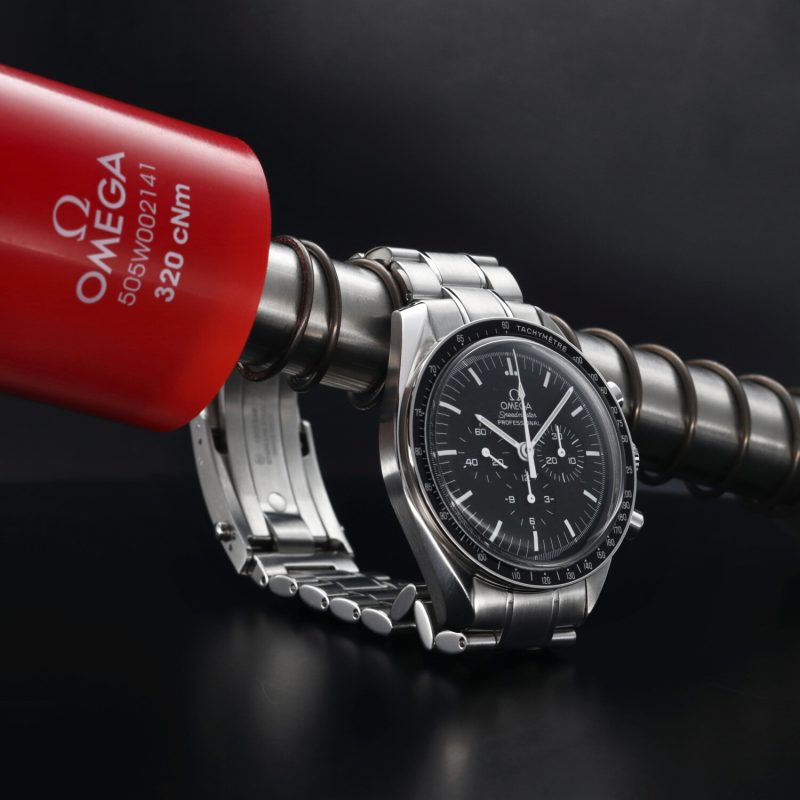 2014 Omega Speedmaster Professional Moonwatch 35705000 Acciaio 42mm Carica Manuale Scatola & Garanzia - immagine 7