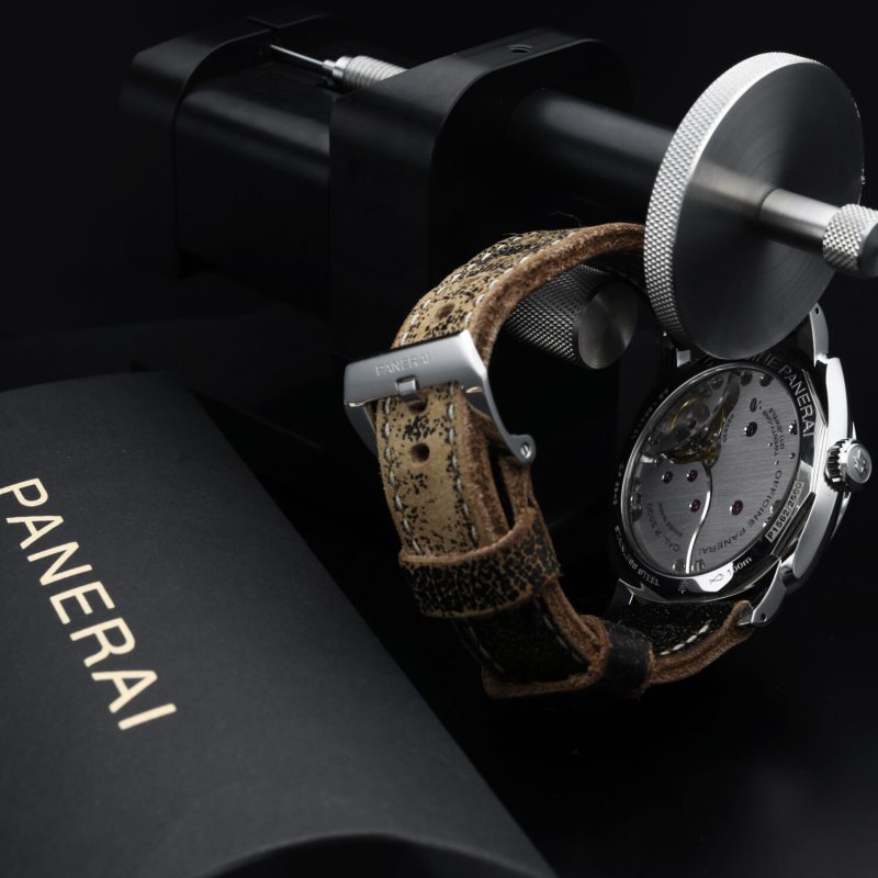 ca. 2013 Panerai Radiomir 1940 3 Days PAM00514 SS Handwound 47mm BLK "Sandwich" Dial with Box and Papers - Image 6