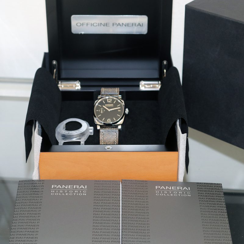 ca. 2013 Panerai Radiomir 1940 3 Days PAM00514 SS Handwound 47mm BLK "Sandwich" Dial with Box and Papers - Image 13