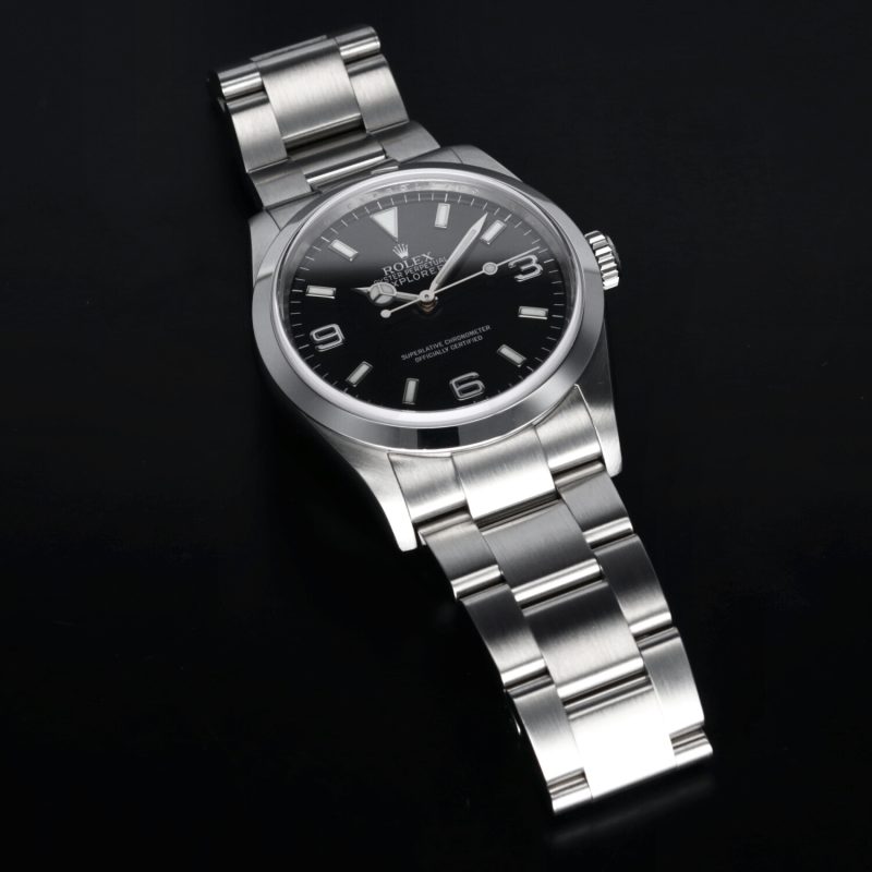 2007 Rolex Explorer ref. 114270 RRR con Scatola Garanzia Originale e Doppia Rolex Service Card - Revisionato - immagine 7