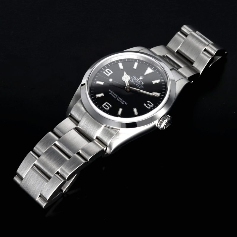 2007 Rolex Explorer ref. 114270 RRR con Scatola Garanzia Originale e Doppia Rolex Service Card - Revisionato - immagine 8