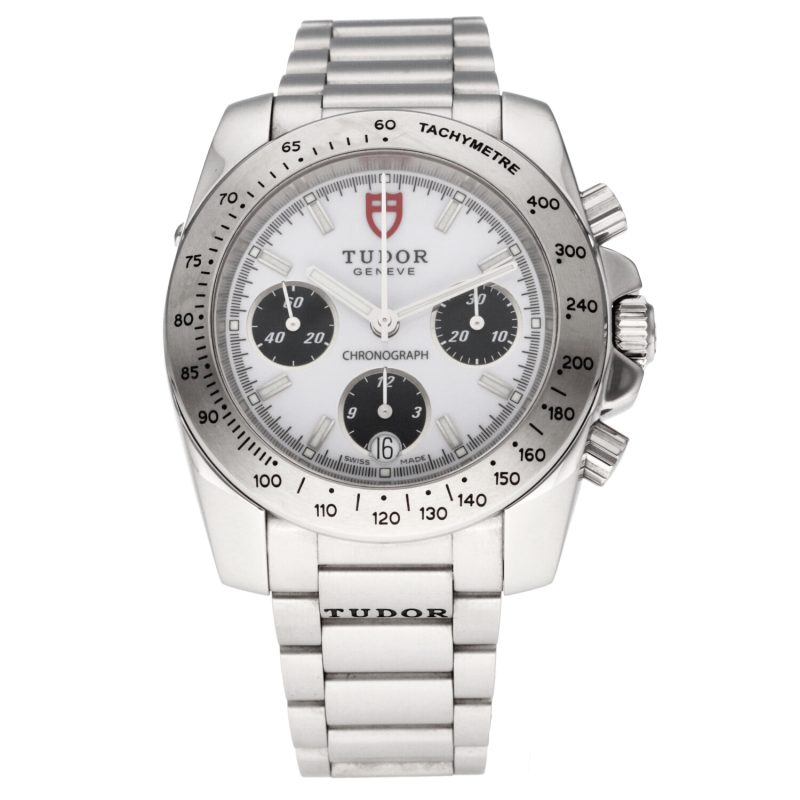 2008 Tudor Sport Chronograph ref. 20300 Quadrante "Porcellana" Panda con Scatola e Garanzia - immagine 3