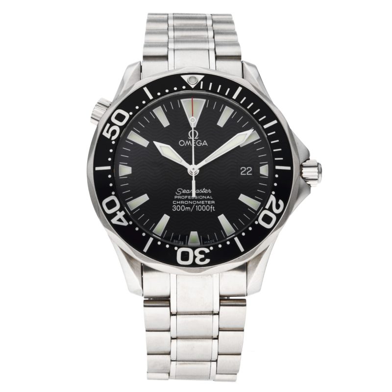 2007 Omega Seamaster Diver 300M Chronometer 22545000 Automatic SS 42mm BLK Wave Dial - Box & Papers - Image 3