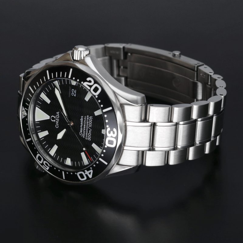 2007 Omega Seamaster Diver 300M Chronometer 22545000 Automatic SS 42mm BLK Wave Dial - Box & Papers - Image 11