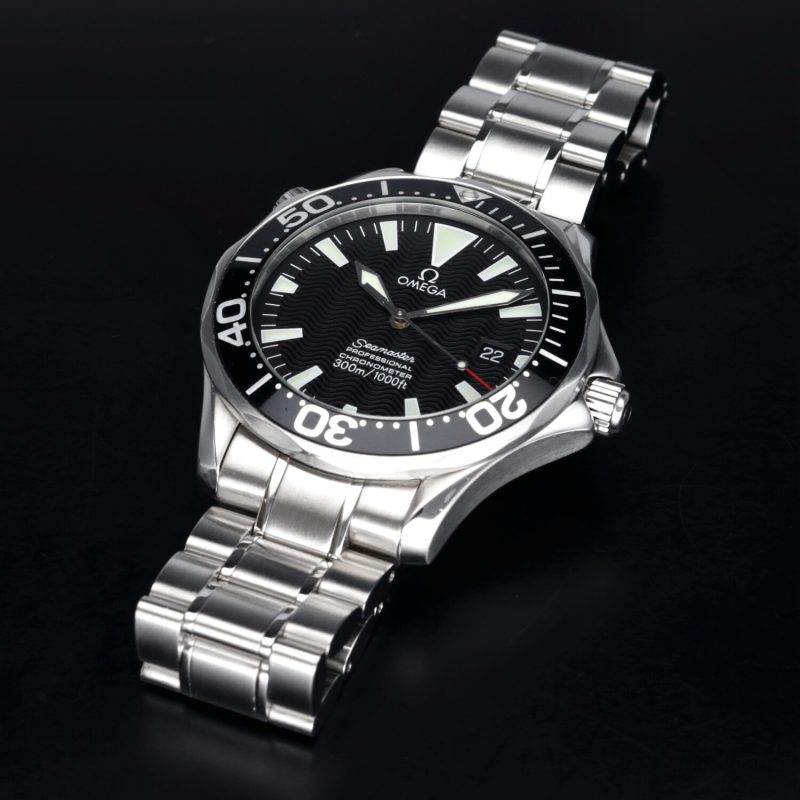 2007 Omega Seamaster Diver 300M Chronometer 22545000 Automatic SS 42mm BLK Wave Dial - Box & Papers - Image 7