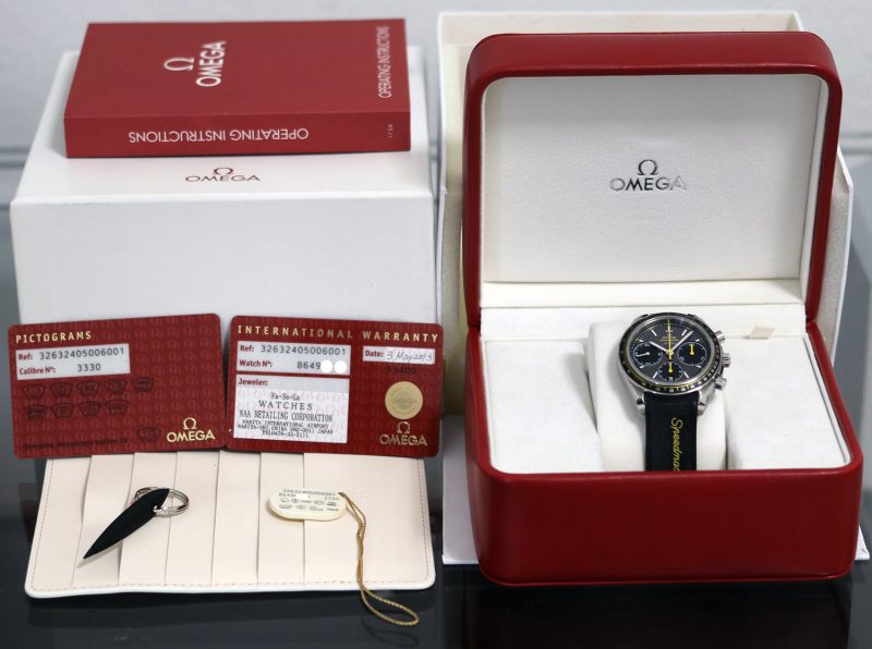 2013 Omega Speedmaster Racing Co-Axial Chronograph 32632405006001 Automatic 40mm Grey Dial BLK Rubber Box & Card - Image 12