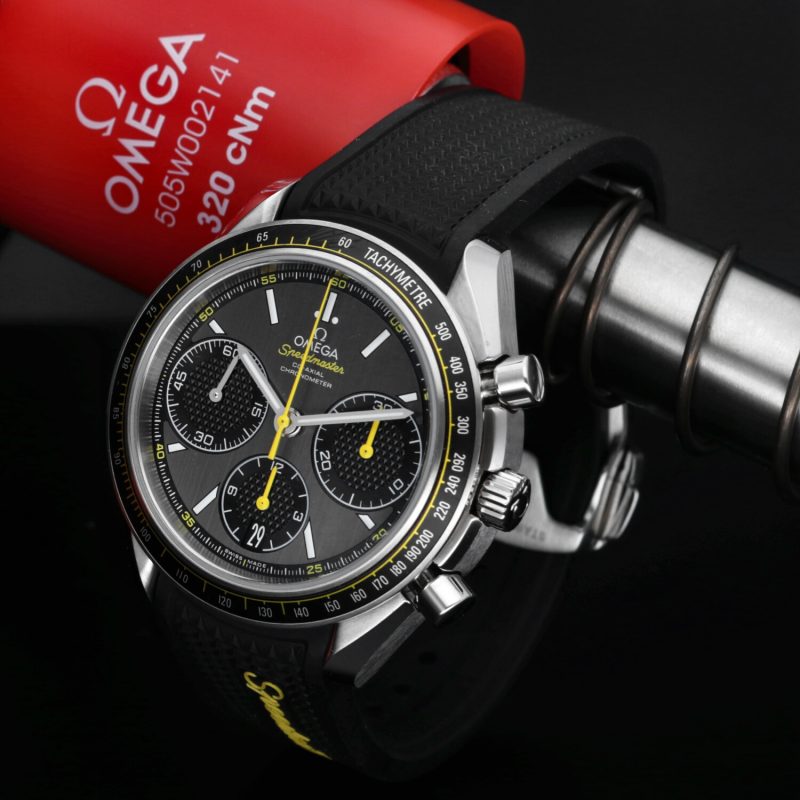 2013 Omega Speedmaster Racing Co-Axial Chronograph 32632405006001 Automatic 40mm Grey Dial BLK Rubber Box & Card - Image 4