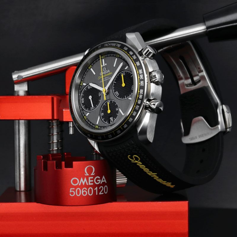 2013 Omega Speedmaster Racing Co-Axial Chronograph 32632405006001 Automatic 40mm Grey Dial BLK Rubber Box & Card - Image 5