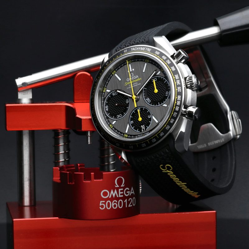 2013 Omega Speedmaster Racing Co-Axial Chronograph 32632405006001 Automatic 40mm Grey Dial BLK Rubber Box & Card - Image 11