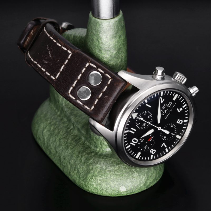 2009 IWC Pilot's Watch Chronograph IW3717-01 Acciaio Automatico 42mm - Con Garanzia Originale - immagine 6