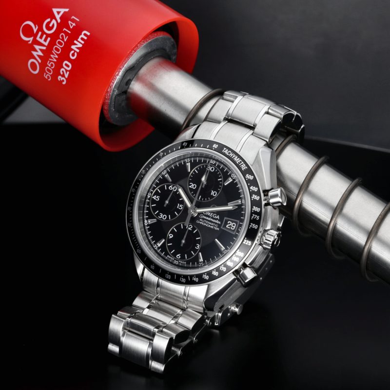 2008 Omega Speedmaster Date 32105000 with Box and Papers - Serviced by Official Omega Certificate Service Center - Image 4