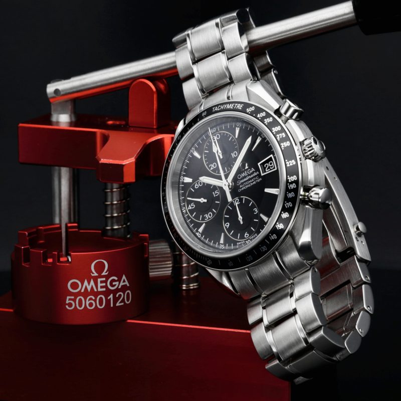 2008 Omega Speedmaster Date 32105000 with Box and Papers - Serviced by Official Omega Certificate Service Center - Image 5