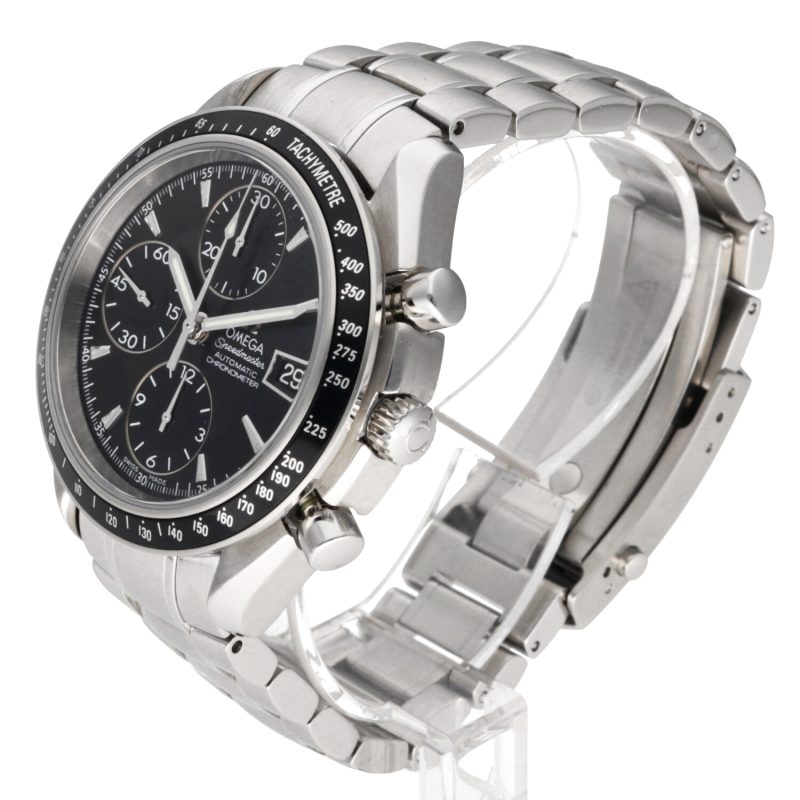 2008 Omega Speedmaster Date 32105000 with Box and Papers - Serviced by Official Omega Certificate Service Center - Image 2