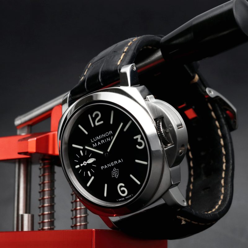 2015 Panerai Luminor Marina Logo PAM00005 44mm Carica Manuale Scatola e Garanzia - immagine 5