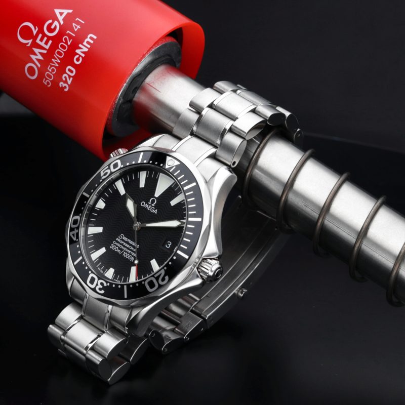 2008 Omega Seamaster Diver 300M Chronometer 22545000 Automatico 41mm Quadrante Nero Onde - Scatola e Garanzia - immagine 4