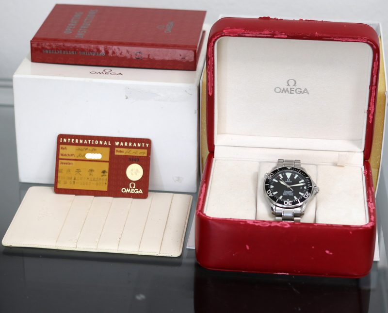 2008 Omega Seamaster Diver 300M Chronometer 22545000 Automatico 41mm Quadrante Nero Onde - Scatola e Garanzia - immagine 14