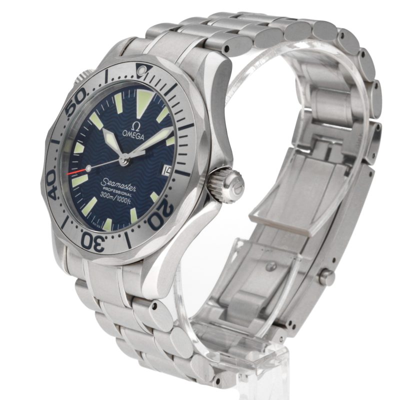 2001 Omega Seamaster Professional 300M ref. 22638000 Quadrante Blu Onde con Garanzia Originale - immagine 2