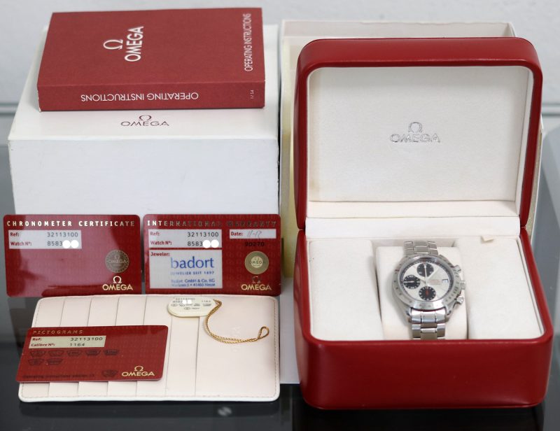 2012 Omega Speedmaster Data 32113100 Quadrante Panda con Scatola e Garanzia Revisionato Presso Centro Assistenza Certificato Omega - immagine 16