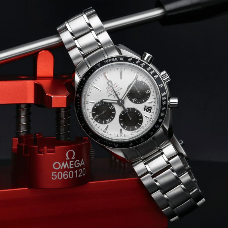 2014 Omega Speedmaster Date 1957 ref. 32330404002001 Panda Dial Limited Edition with Box & Papers - Image 4