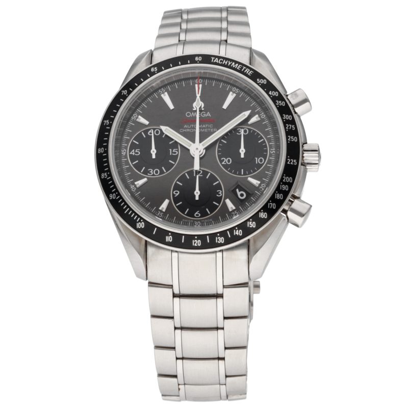 2021 Omega Speedmaster Date Chronometer 32330404006001 Automatic SS 40mm Grey Dial with Box & Card (Copia) - Image 3