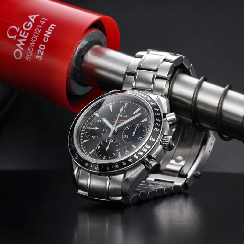 2021 Omega Speedmaster Date Chronometer 32330404006001 Automatic SS 40mm Grey Dial with Box & Card (Copia) - Image 9