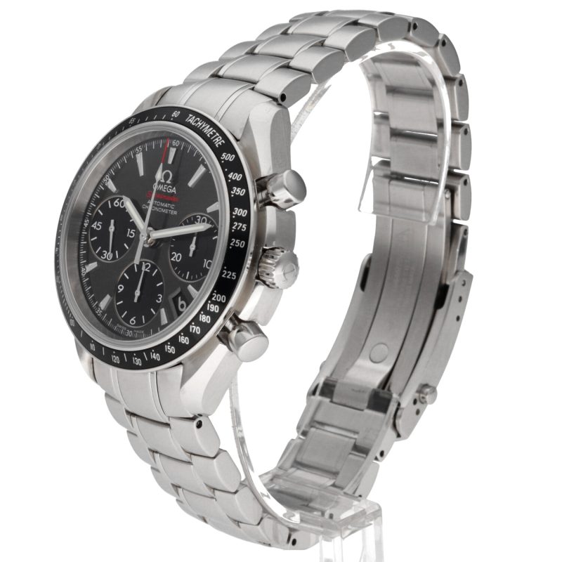 2021 Omega Speedmaster Date Chronometer 32330404006001 Automatic SS 40mm Grey Dial with Box & Card (Copia) - Image 2