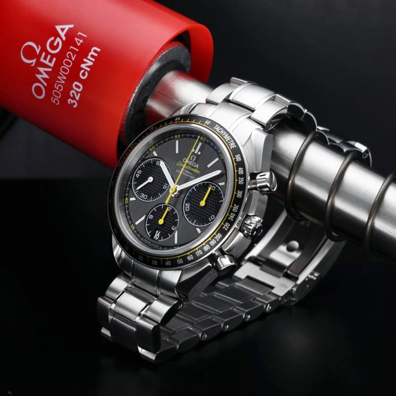 2014 Omega Speedmaster Racing Co-Axial Chronograph 32630405006001 con Scatola e Garanzia Nuovo Mai Indossato Condizioni NOS - immagine 5