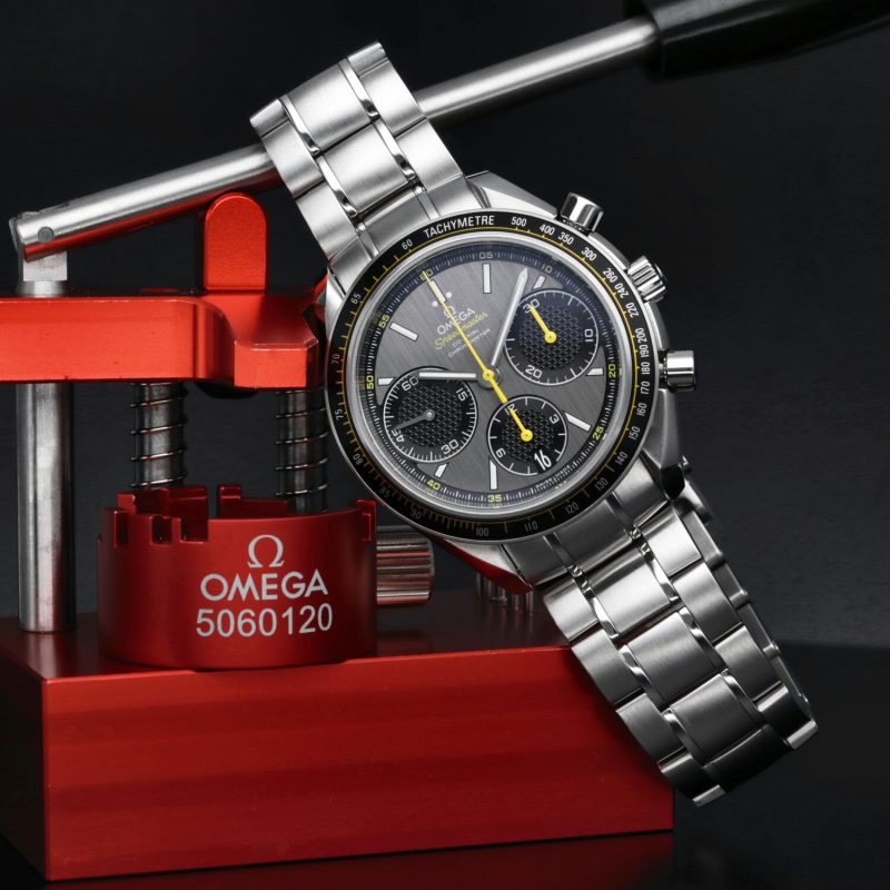 2014 Omega Speedmaster Racing Co-Axial Chronograph 32630405006001 con Scatola e Garanzia Nuovo Mai Indossato Condizioni NOS - immagine 4