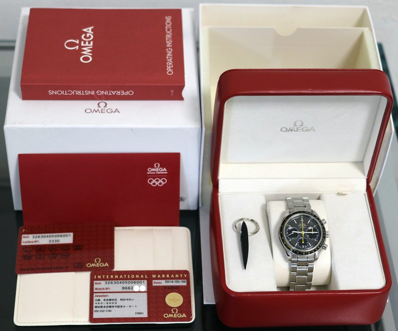 2014 Omega Speedmaster Racing Co-Axial Chronograph 32630405006001 con Scatola e Garanzia Nuovo Mai Indossato Condizioni NOS - immagine 15