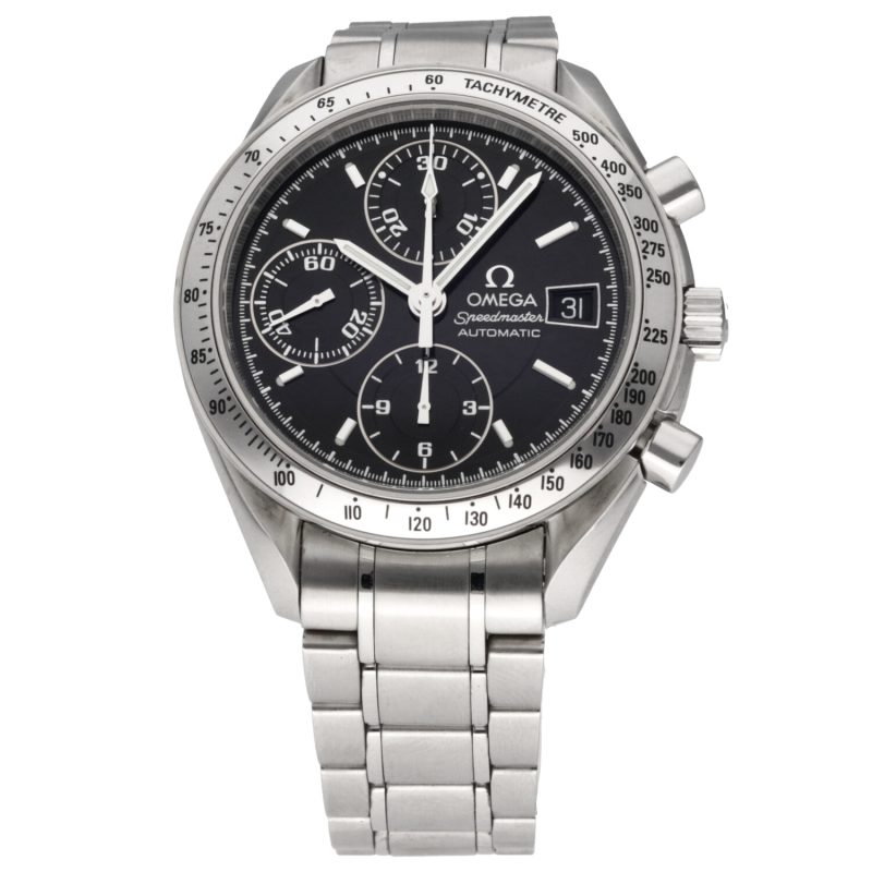 ca. 1998 Omega Speedmaster Date 40 ref. 35135000 with Box - Serviced by Official Omega Certificate Service Center - Image 3