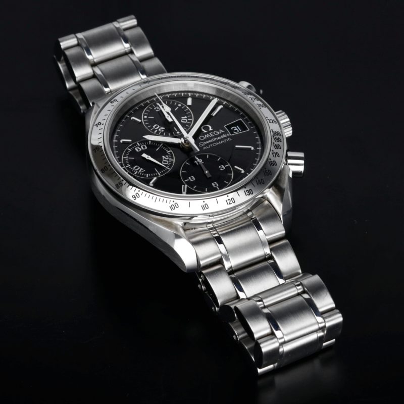 ca. 1998 Omega Speedmaster Date 40 ref. 35135000 with Box - Serviced by Official Omega Certificate Service Center - Image 11