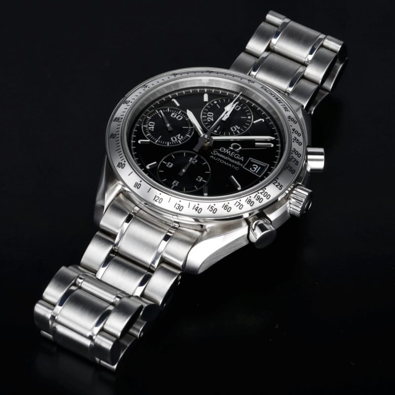 ca. 1998 Omega Speedmaster Date 40 ref. 35135000 with Box - Serviced by Official Omega Certificate Service Center - Image 12