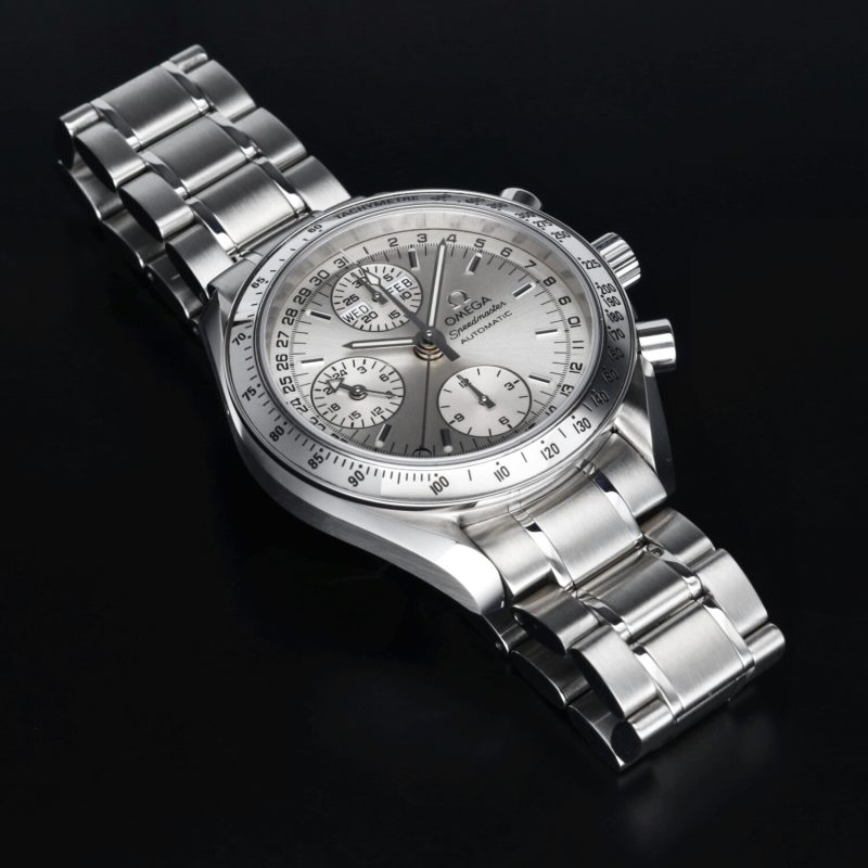 ca. 1998 Omega Speedmaster Day-Date 39 ref. 35233000 Serviced by Official Omega Certificate Service Center - Image 10