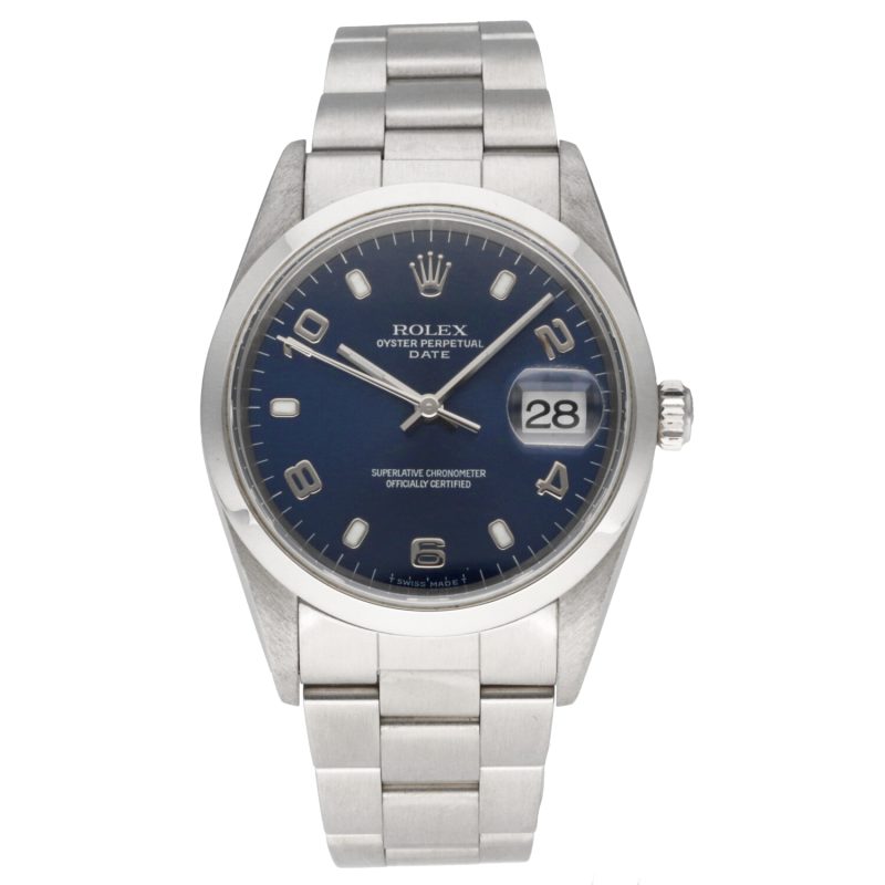 1999 Rolex Oyster Perpetual Date ref. 15200 Arabic Blue Dial - Image 3