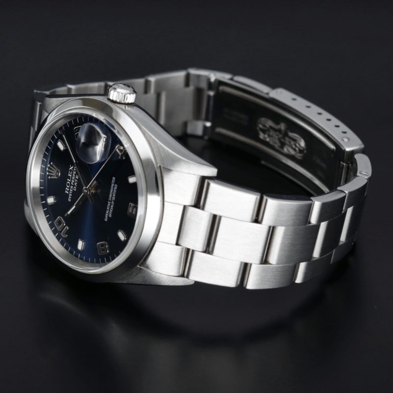 1999 Rolex Oyster Perpetual Date ref. 15200 Arabic Blue Dial - Image 11