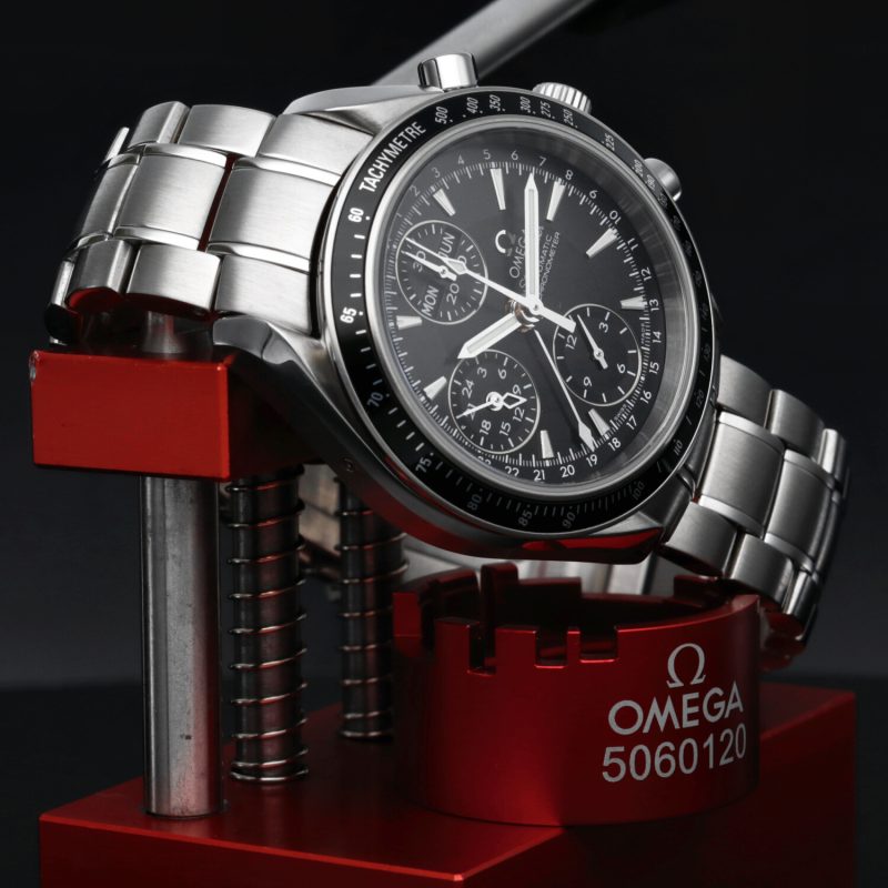 2015 Omega Speedmaster Day Date 35205000 con Scatola e Garanzia Originale Revisionato Presso Centro Assistenza Certificato Omega - immagine 5