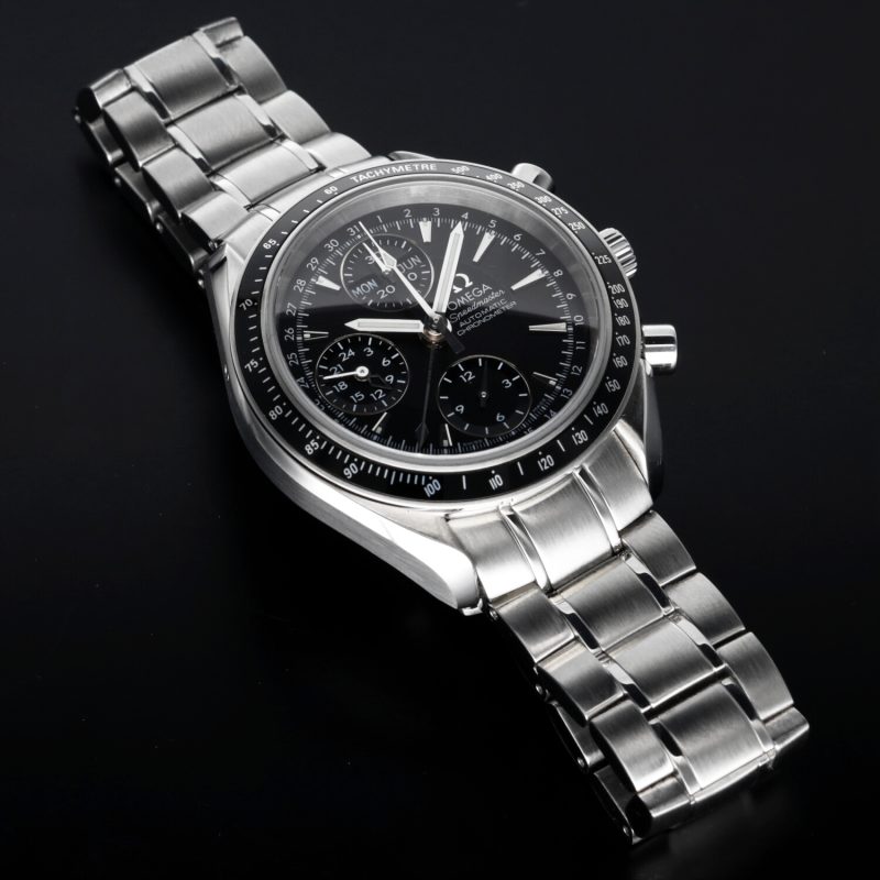 2015 Omega Speedmaster Day Date 35205000 con Scatola e Garanzia Originale Revisionato Presso Centro Assistenza Certificato Omega - immagine 11