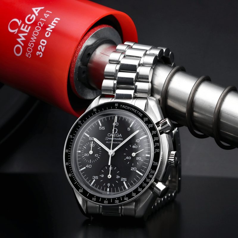 1999 ca. Omega Speedmaster Reduced 35105000 Scatola e Garanzia - Revisionato Omega - immagine 4