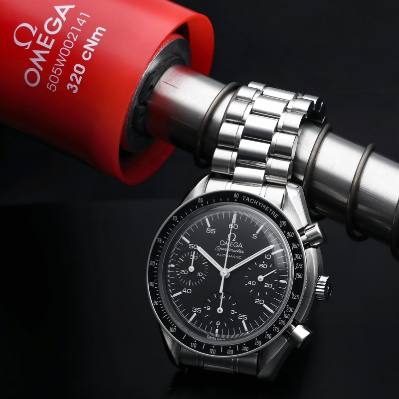 1999 ca. Omega Speedmaster Reduced 35105000 Scatola e Garanzia - Revisionato Omega - immagine 10