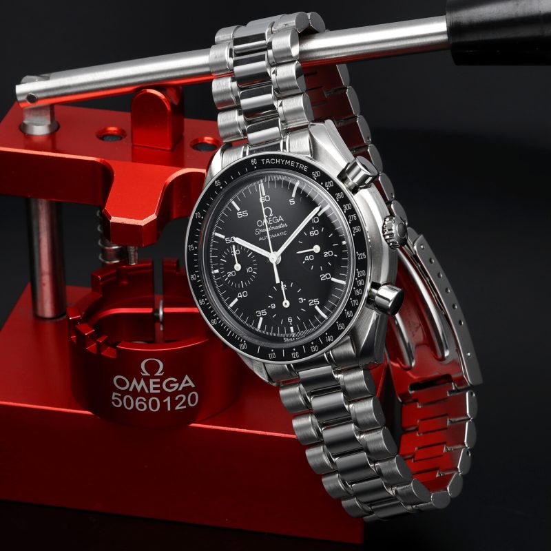 1999 ca. Omega Speedmaster Reduced 35105000 Scatola e Garanzia - Revisionato Omega - immagine 6