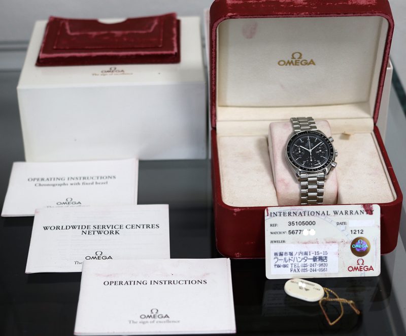 1999 ca. Omega Speedmaster Reduced 35105000 Scatola e Garanzia - Revisionato Omega - immagine 16