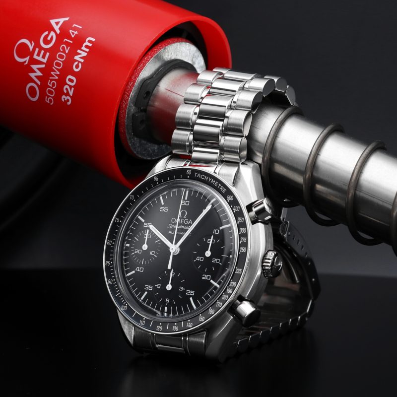 ca. 1999 Omega Speedmaster Automatic 35105000 Serviced by Omega Certificate Service Center - Image 3