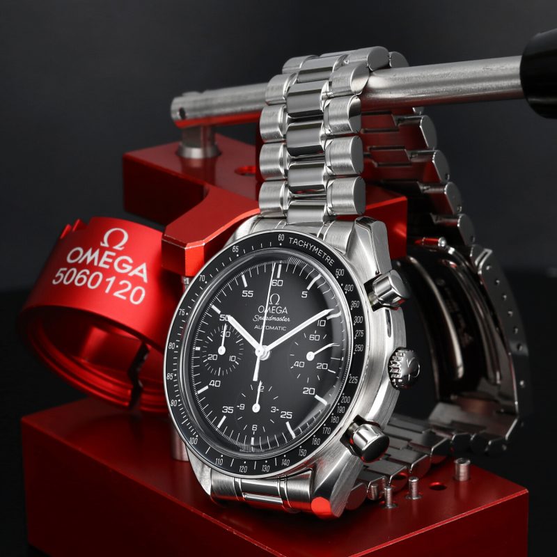 ca. 1999 Omega Speedmaster Automatic 35105000 Serviced by Omega Certificate Service Center - Image 5