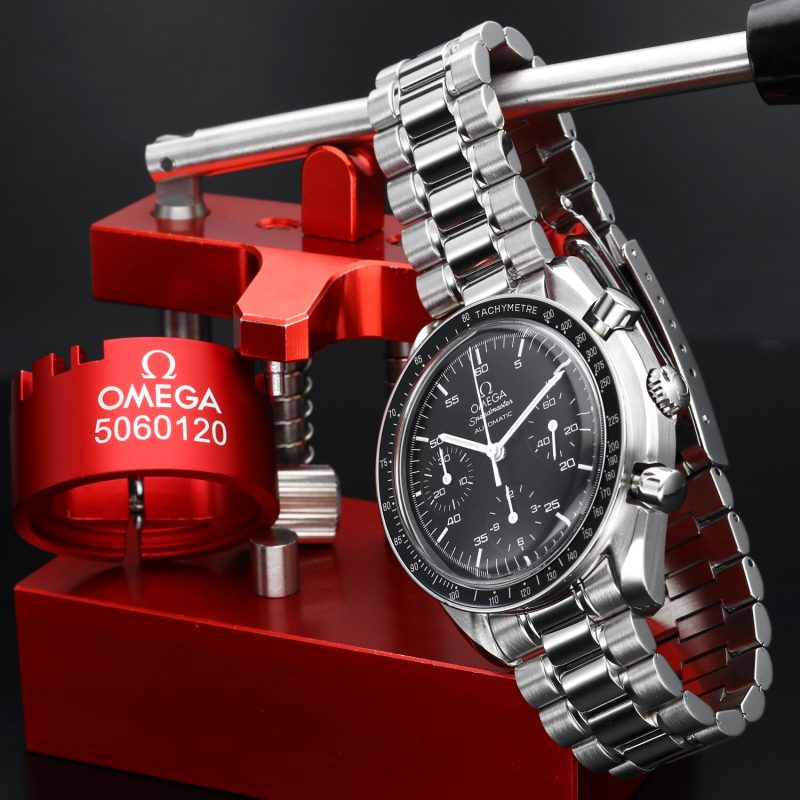 ca. 1999 Omega Speedmaster Automatic 35105000 Serviced by Omega Certificate Service Center - Image 16