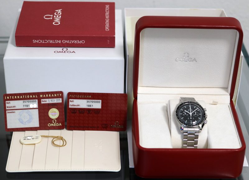 2015 Omega Speedmaster Professional Moonwatch 35705000 Serviced by Official Omega Certificate Service Center - Image 15